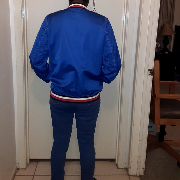 Tommy Hilfiger Jacket blue windbreaker size large - Picture 6 of 7